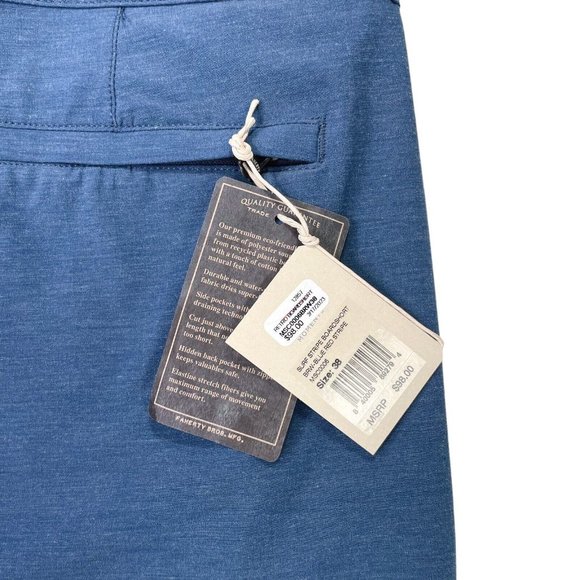 Faherty Retro Surf Stripe 7” Boardshort Blue Red Stripe- Mens 38- NWT MSRP $98 - Picture 9 of 13